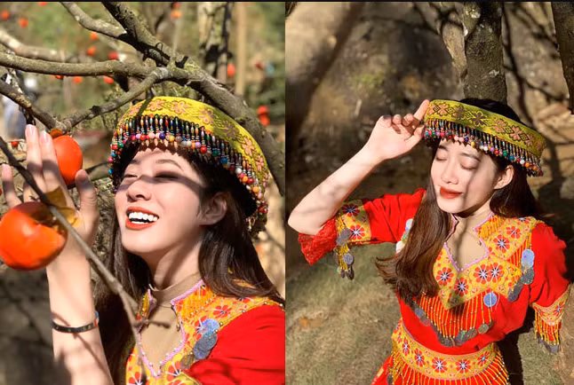 Đào Thị Minh Phương (sinh năm 2001) cũng là gái xinh dân tộc gây chú ý. Được biết cô đang là sinh viên năm 3 ngành Kinh tế đối ngoại, ĐH Ngoại thương.