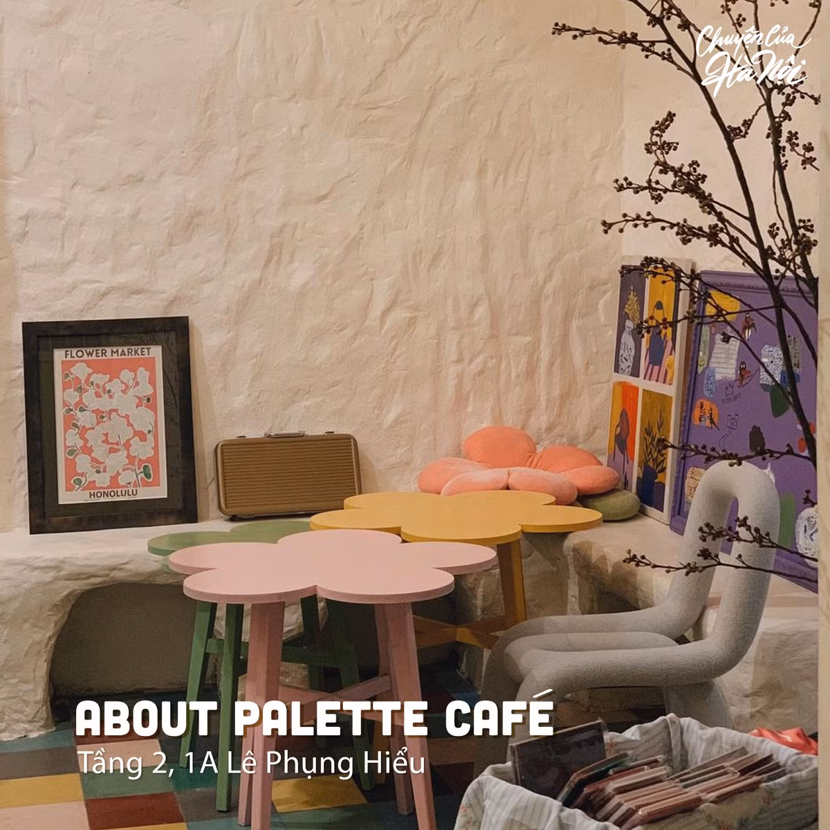 Check in quán cà phê Hà Nội ngày cuối tuần không thể không kể đến About Palette. Ảnh: Chuyện của Hà Nội