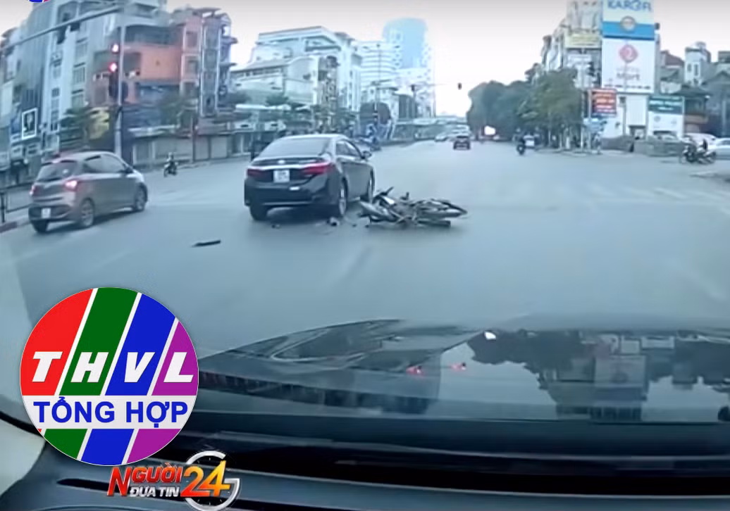 Mai bam dien thoai, nam thanh nien gap nan khi tham gia giao thong