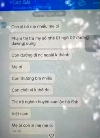 Tin nhắn gửi về gia đình trước khi tử vong của T.M bị cộng đồng mạng cho là không hợp lý. Nhiều người cũng nhận định việc nạn nhân T.M nhắn tin về xin lỗi gia đình là không hợp lý, bởi lẽ đi lao động chui thường không được sử dụng điện thoại và ở nhiệt độ khoảng -25 độ C trong container, liệu điện thoại có hoạt đông không? Tin nhắn lại được gửi bằng phần mềm Zalo, T.M khi đó còn đủ tỉnh táo để kết nội mạng rồi nhắn tin? Hơn nữa, tại sao chỉ có T.M có điện thoại để sử dụng còn 38 nạn nhân còn lại không để lại lời nhắn, dấu hiệu gì cho gia đình. Liệu rằng việc nhắn tin cho gia đình trong giây phút cuối đời của T.M có phải được dàn dựng để lừa đảo?