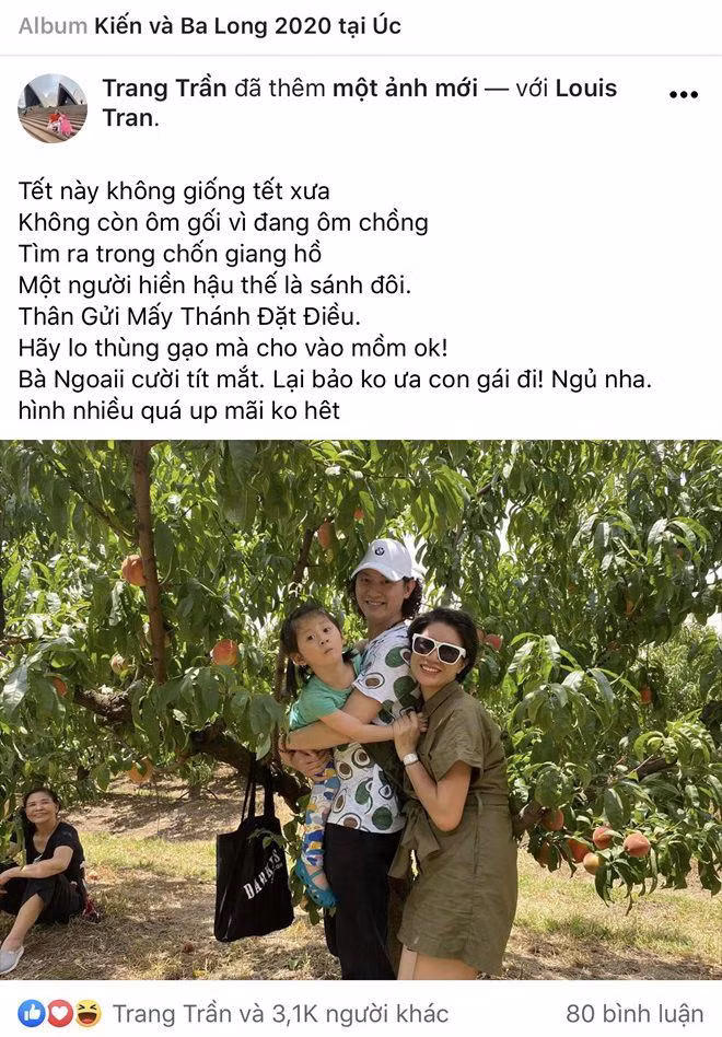 Sao viet dip Tet 2020: Vo chong Xuan Lan di My lam tiec bao hy, Trang Tran sang Uc gap ong xa