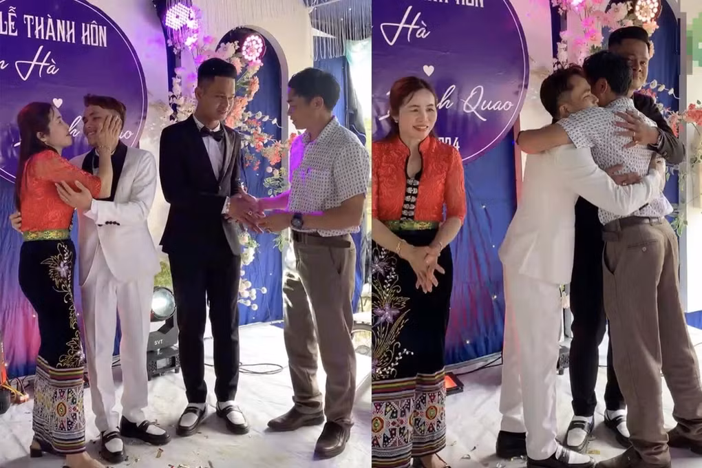 Khó khăn lớn nhất của anh Hà là làm thế nào để bố mẹ, gia đình chấp nhận. "Lúc đầu, bố mẹ cũng sốc, buồn khi biết tôi yêu nam giới. Tôi không giấu giếm điều đó mà thoải mái bộc lộ để bố mẹ quen dần."- Anh hà chia sẻ. Trong lễ cưới, bố mẹ anh Hà không giấu nổi sự xúc động trong ngày trọng đại của con trai.