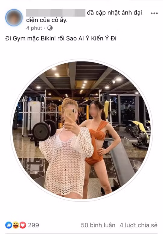 "Khi bạn muốn đi biển như bố mẹ bắt đi tập để giảm béo hay gì? Không thể hiểu nổi", "Trông khiếp vậy ai dám tập chung? Lại còn cẩn thận diện áo ren lưới cơ" - Dân mạng bình luận để lại dưới bức ảnh 2 cô nàng diện bikini tới phòng tập gym.