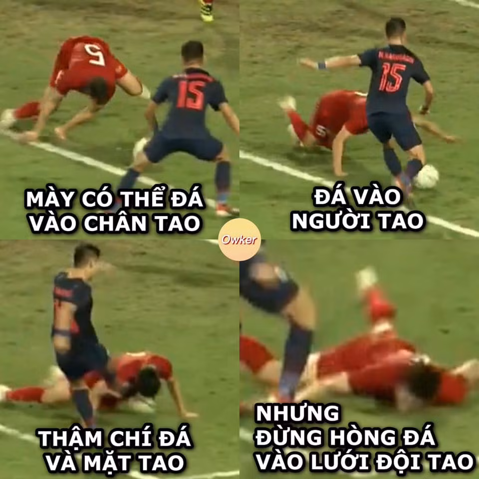 Pha cản phá bóng tuyệt vời của Đoàn Văn Hậu khiến người hâm mộ vỡ oà. Với lối chơi bóng lăn xả, không ngại va chạm của các cầu thủ Việt Nam thì Thái Lan đừng mơ ghi bàn.