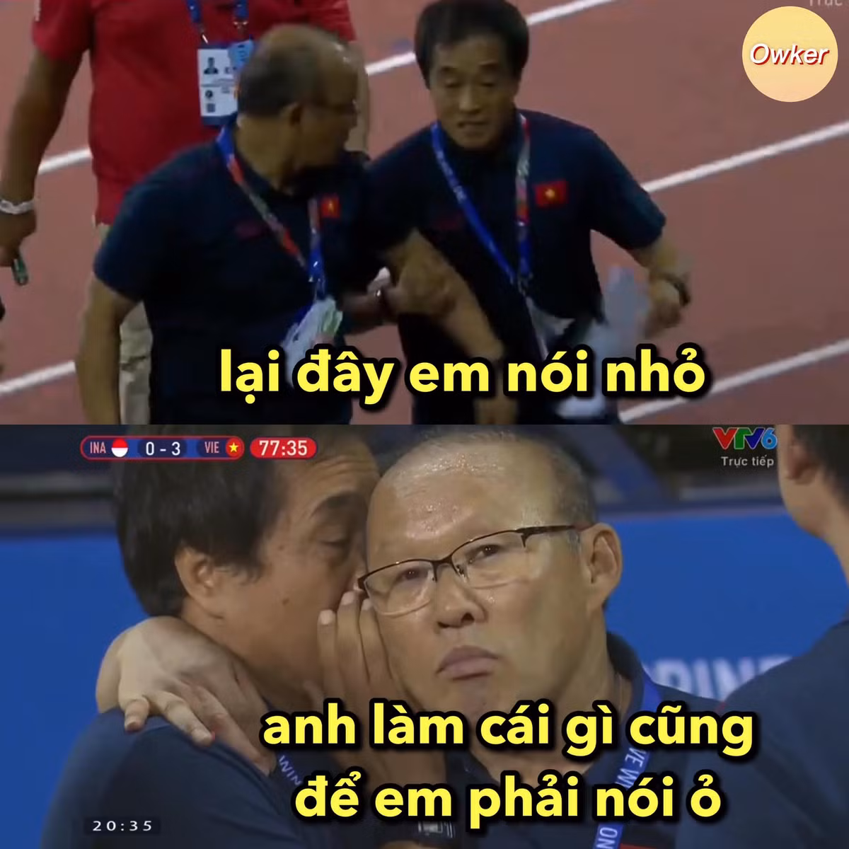 Trận trước trợ lý HLV Lee Young Jin nhận thẻ đỏ thì trận chung kết ông Park Hang-seo ẵm luôn thẻ đỏ cho "máu".