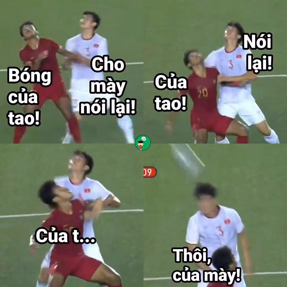 "Cô Sinh không cười" của đội tuyển U22 Việt Nam thật sự đã có một trận đấu xuất sắc. Có rất nhiều trường hợp tranh chấp bóng, Tấn Sinh đã cố tính huých vào đối thủ và cười rất tươi. Hoá ra, cầu thủ mang áo số 3 chỉ có được niềm vui khi đi "cà khịa".