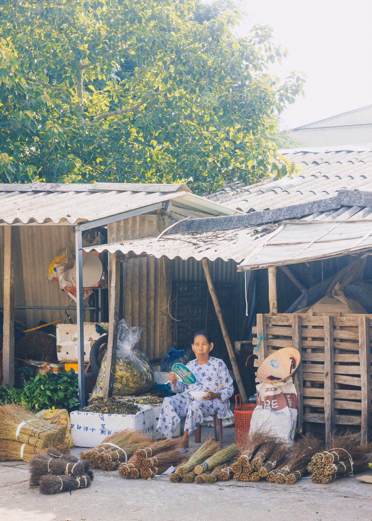 Những người chủ sạp hàng cùng với chợ mà lớn lên, già đi cùng những gánh hàng, những sạp hàng sờn cũ, những hàng hóa rẻ rề...và những đồng tiền lẻ nhă nhúm.