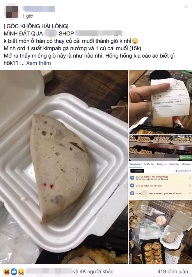 Gọi đồ Hàn trên mạng, cô gái “hết muốn ăn” khi nhận về món này Goi do Han tren mang, co gai “het muon an” khi nhan ve mon nay