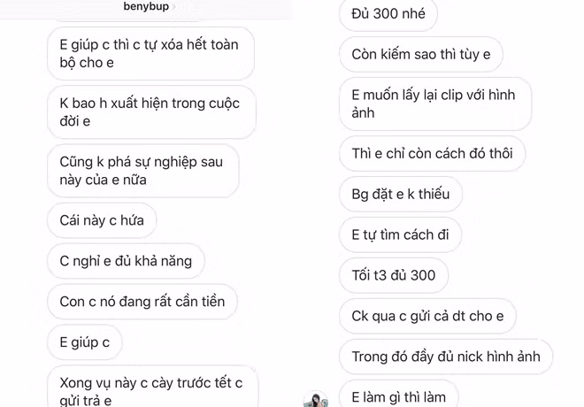 Trước đó, hot girl Bình Định Ngân 98 từng bị kẻ trộm điện thoại nhắn tin, yêu cầu cô nàng chuyển 300 triệu đồng để nhận lại chiếc điện thoại, đồng thời các ảnh và clip cũng bị xoá vĩnh viễn.