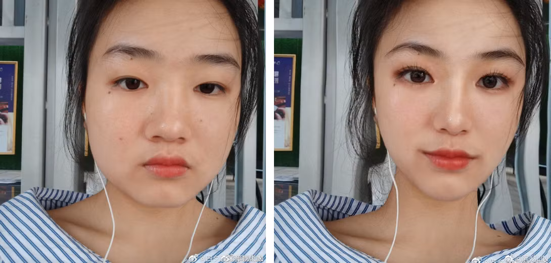 Mọi khuyết điểm trên khuôn mặt như mụn, tàn nhang, vết thâm đều đã bị xoá sạch nhờ các ứng dụng hình hình thần kỳ.