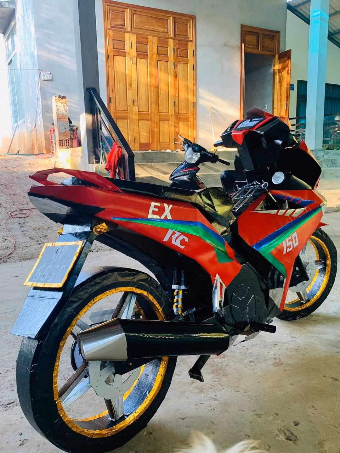 Chiếc xe Exciter phân khối 150cc.
