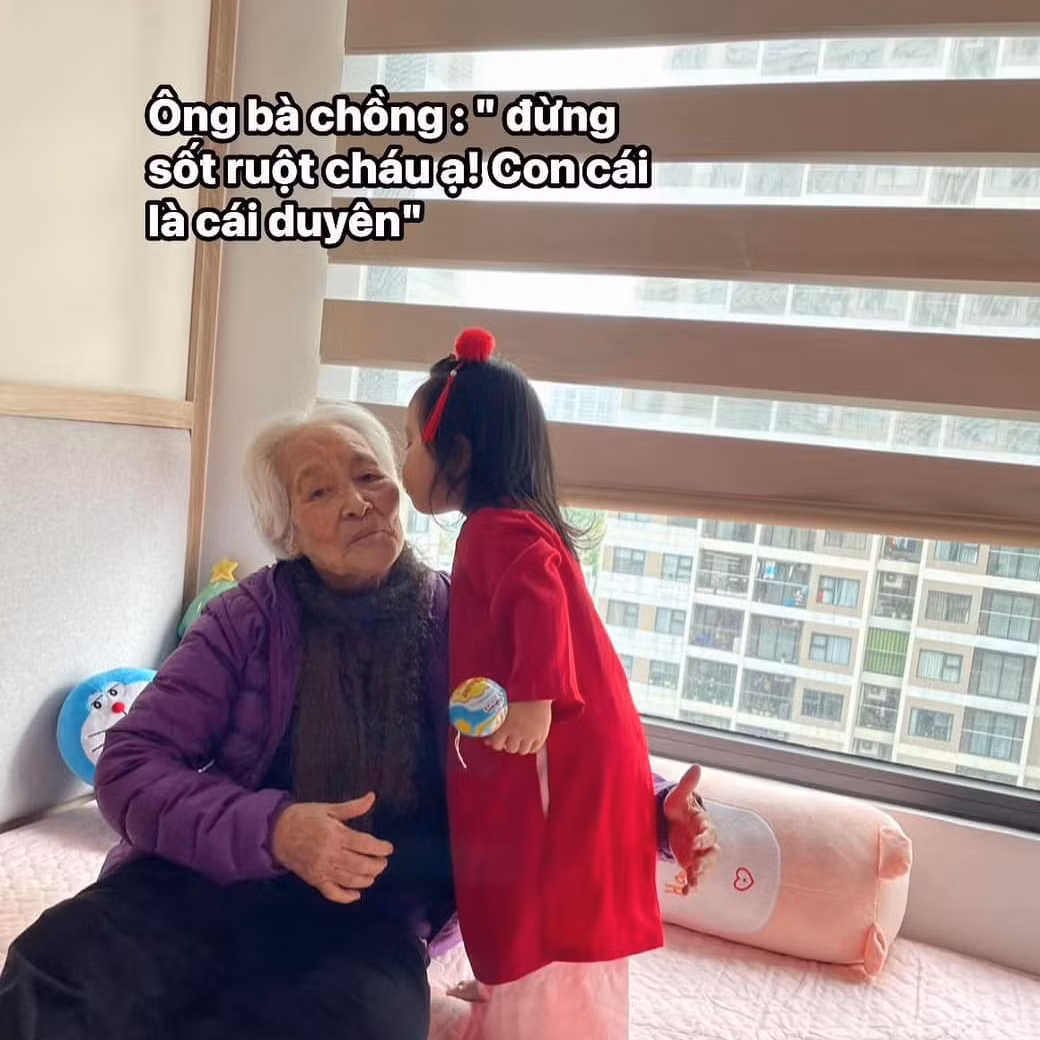 Ông bà chồng cũng là nguồn động viên to lớn.