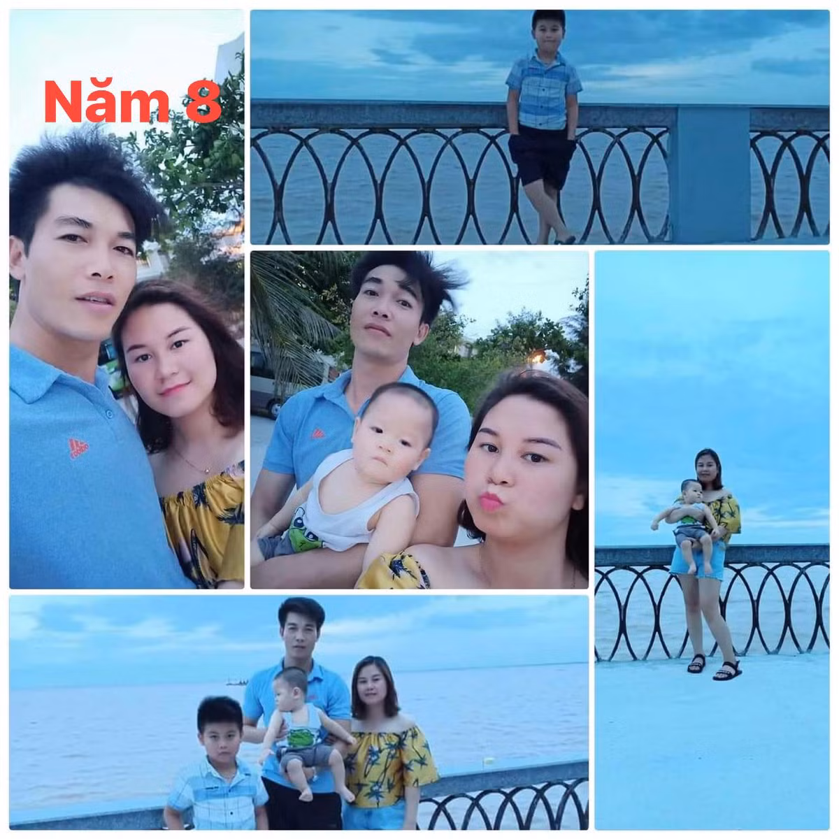 Cặp đôi ở năm hôn nhân thứ 8 đã có 2 cậu con trai kháu khỉnh, đáng yêu.