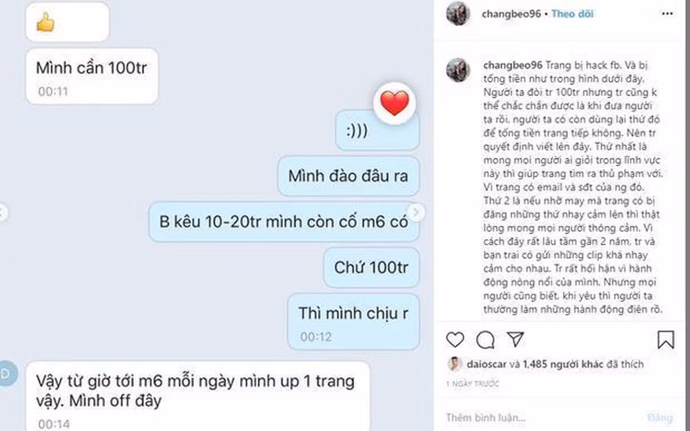 Cách đây không lâu, khi Huyền Trang cho biết cô nàng bị hacker tống tiền, doạ tung clip nhạy cảm lên mạng xã hội thì Trọng Đại đã vào an ủi, trấn an bạn gái vô cùng ngọt ngào. Vậy và vụ việc chưa kịp chìm xuống, cặp đôi đã dính tin đồn chia tay.