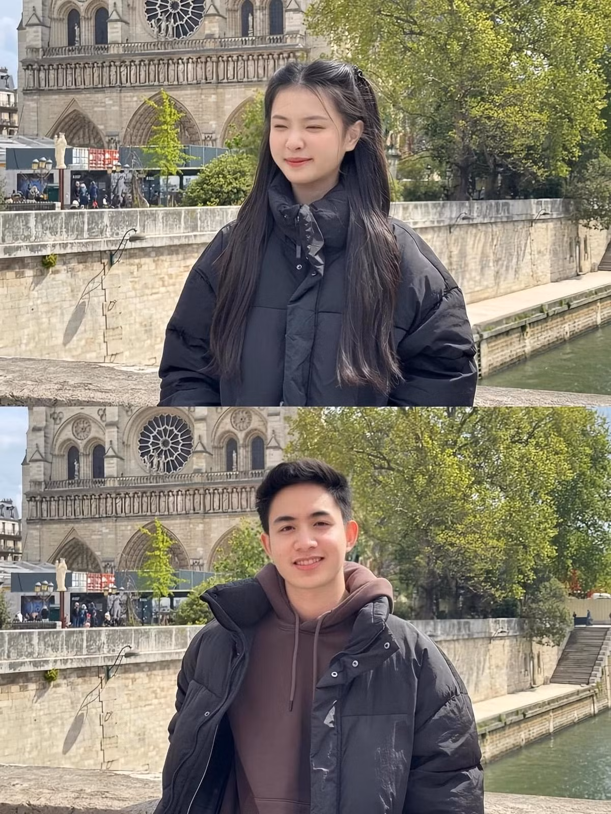 Ngay khi mới vào lớp 10, Vũ đã nghe danh khối 12 có "chị đẹp" vừa xinh xắn vừa học giỏi lại năng động, hay tham gia công tác Đoàn. Nhưng lúc đó cả 2 vẫn còn là học sinh, anh chàng chỉ đơn giản là có cảm tình mà không nói chuyện nhiều.