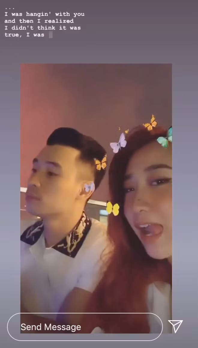 Sau chương trình, mới đây nữ chính đã chia sẻ hình ảnh mình đang hẹn hò với Nhật Linh trên story Instagram, có vẻ như cặp đôi này đang tận hưởng ngày nghỉ cuối tuần thảnh thơi.