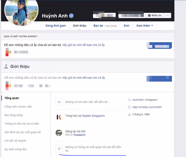 Sau khi vụ việc Quang Hải bị hack facebook được lan truyền rộng rãi, bạn gái Huỳnh Anh đã có động thái rõ ràng trên trang cá nhân. Theo đó, cô đã xóa tình trạng mối quan hệ của mình với anh chàng trên Facebook.