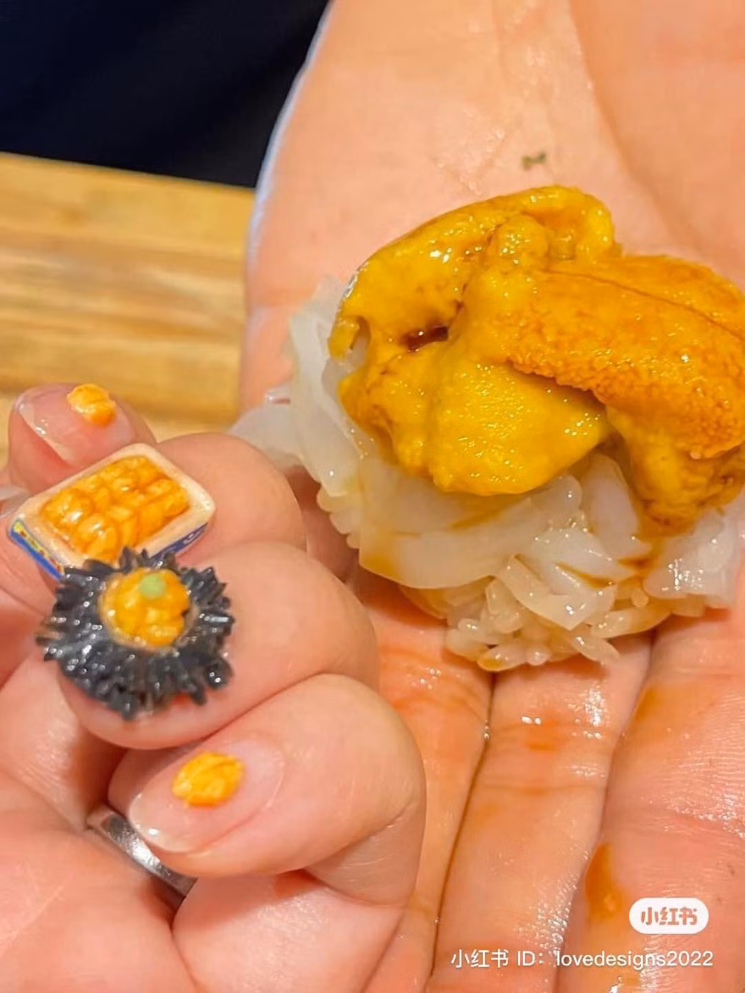 Bộ nail như món sushi thơm ngon.