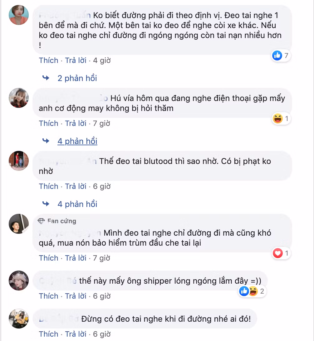 Tranh cai viec deo tai nghe di xe may bi phat 1 trieu dong-Hinh-2