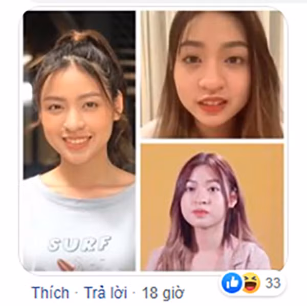 Bức hình được Thanh Tâm đăng tải được dân mạng cho rằng ít nhiều cũng đã có sự can thiệp của các phần mềm chỉnh sửa ảnh. Không thể có chuyện, phần cằm lúc ngắn, lúc dài khác nhau được.