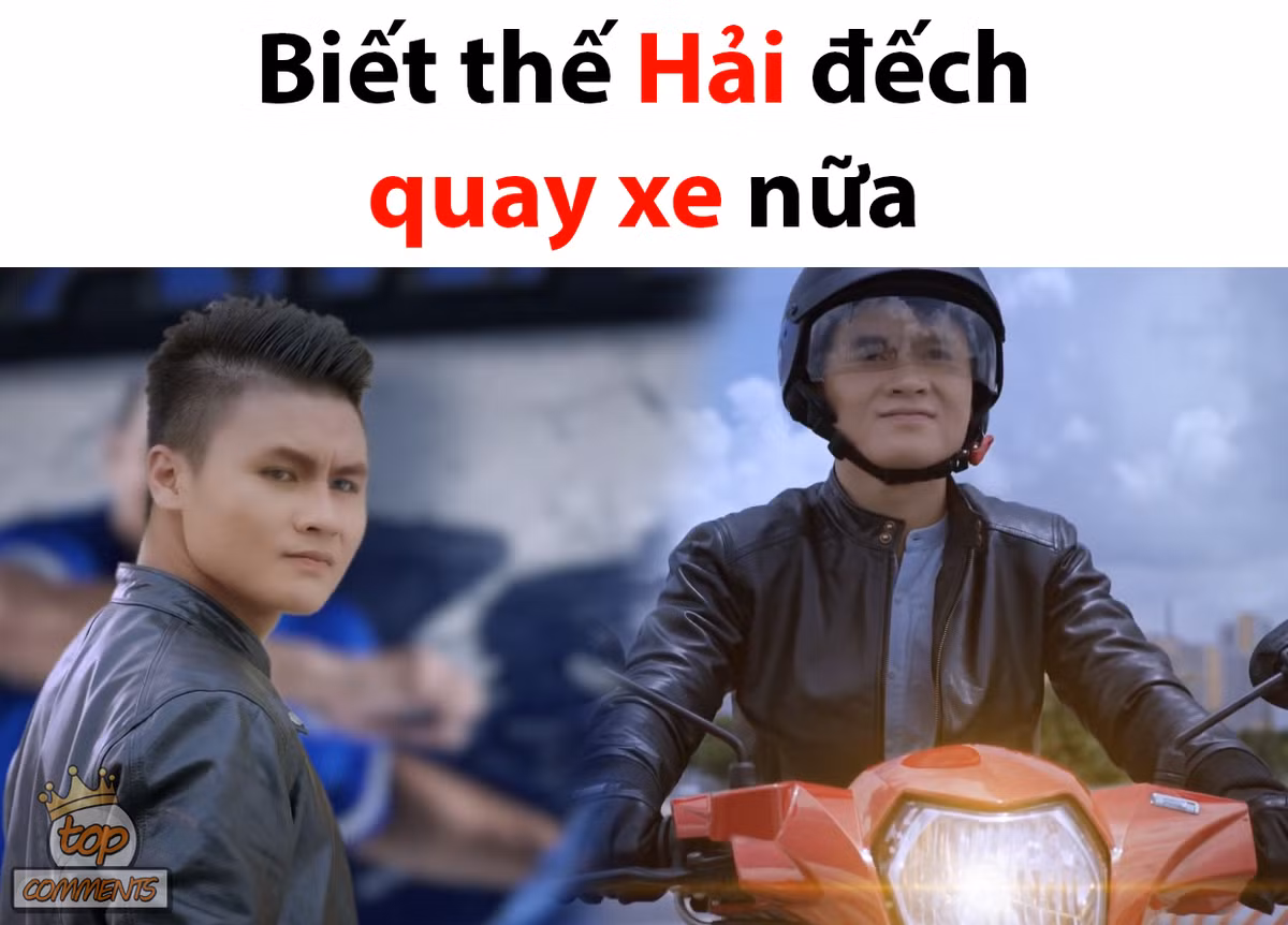 Quang Hải, cầu thủ CLB Hà Nội bỗng dưng cũng bị "vạ lây" mặc dù chẳng liên quan gì đến đôi nam nữ kia. Anh trở thành nhân vật bị chế ảnh nhiều nhất trong những ngày vừa qua.