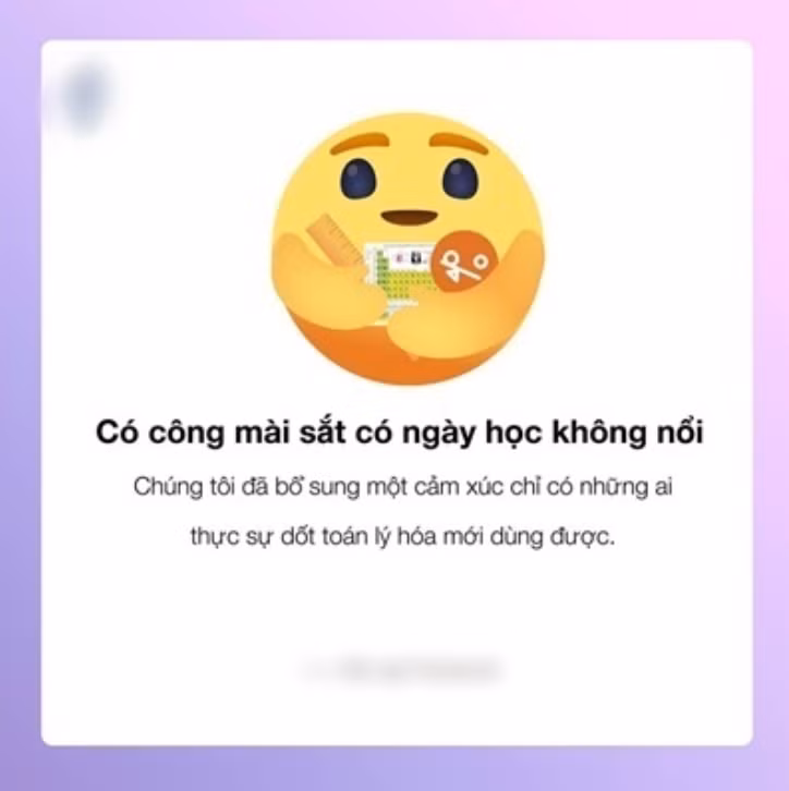 Học nhiều, học nữa học mãi nhưng vẫn không vào. Icon này những người học dốt toán, lý, hoá mới có thể sử dụng.