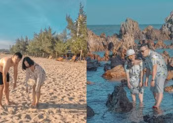 Loạt hình ảnh du lịch "lầy lội" này của vợ chồng anh Việt Hoàng khiến dân mạng vô cùng thích thú sau khi được đăng tải lên MXH.