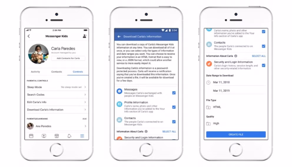 Facebook cho phep phu huynh kiem soat cuoc tro chuyen trong Messenger Kids