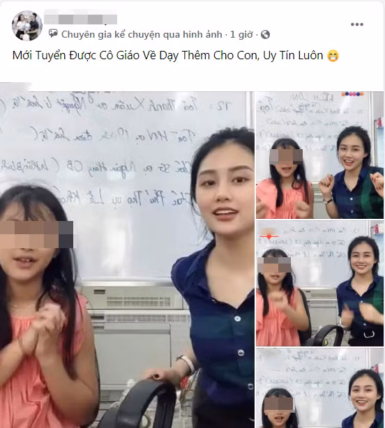 Cô gái dạy gia sư của con xuất hiện trong clip với ngoại hình quá xinh đẹp nên nhanh chóng được "500 anh em" truy lùng danh tính sau khi đoạn lip được chia sẻ rầm rộ trên một số diễn đàn.