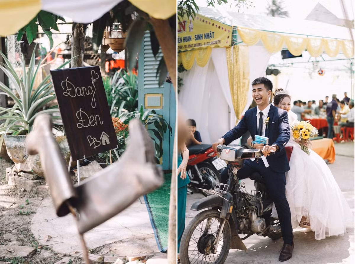 Theo nhiều người, điều khiến họ thích thú ở bộ ảnh này là những góc hình giản dị, đậm chất miền Tây cùng cách kể chuyện dễ thương về chuyện tình của hai nhân vật chính. Chia sẻ với Zing, nhiếp ảnh gia Vương Đình Khang cho biết bộ ảnh cưới được chụp ngày 12/3. Cô dâu tên Linh Đang (sinh năm 1994), chú rể là Thanh Hồng (biệt danh Đen, sinh năm 1992). Cả hai đều ở Hồng Ngự, Đồng Tháp và chỉ cách nhà nhau gần 300 m.