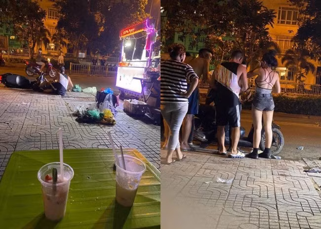 Theo chia sẻ, Ngân 98 và Lương Bằng Quang bị khoảng 10 người vây quanh và tấn công tối 31/5, trên phố Sài Gòn.