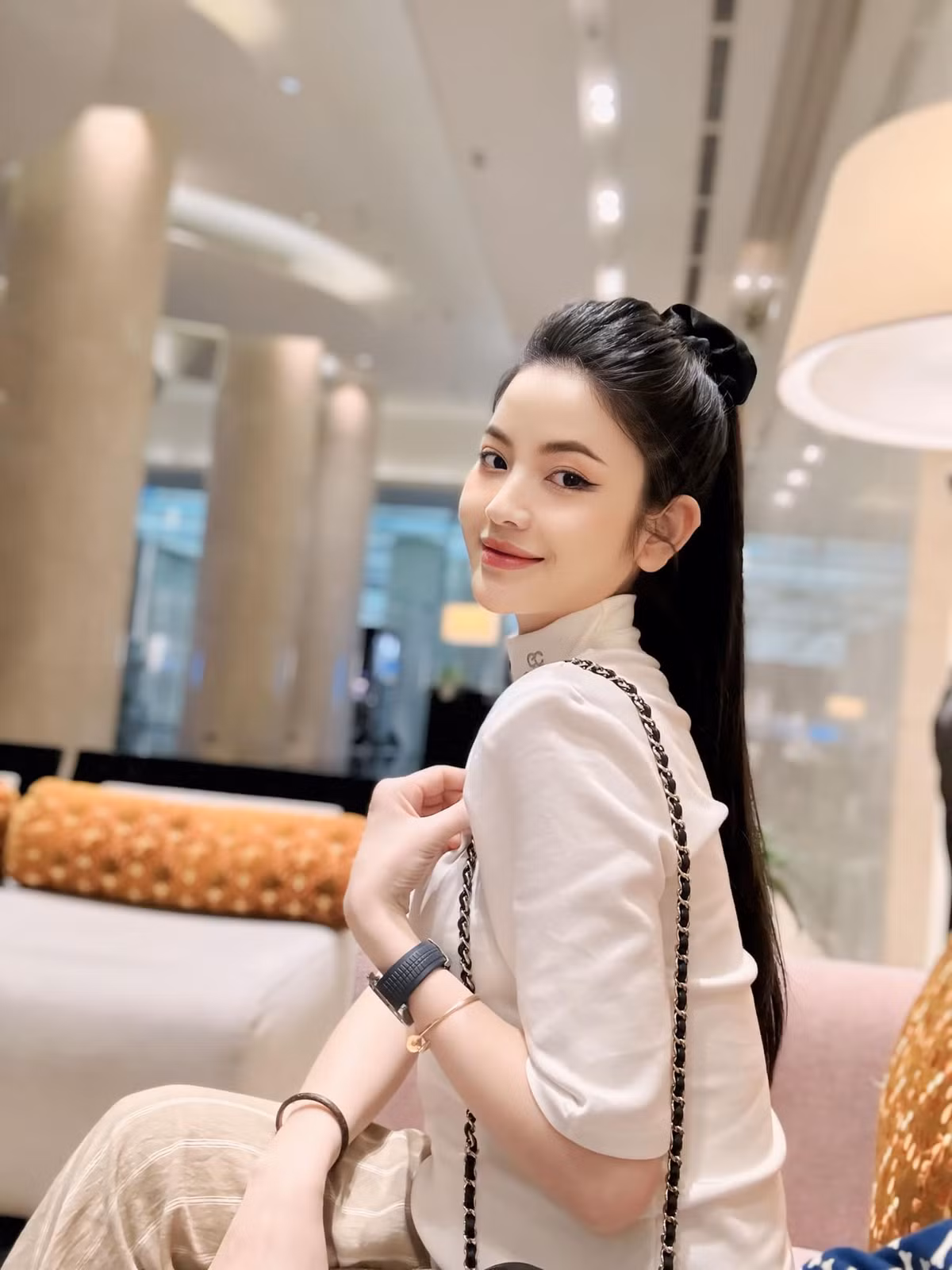 Nàng Wag cho hay, hiện tại cô đang mang bầu hơn 3 tháng, may mắn không bị nghén như nhiều người khác.