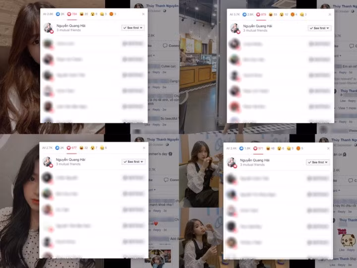 Sau khi bị nghi vấn Quang Hải có bạn gái mới, dân mạng đã truy tìm danh tính của cô gái và phát hiện cả 2 đều có loạt tương tác trên Facebook.