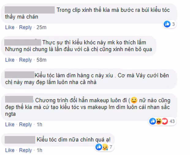 Bên dưới phần bình luận, nhiều người cho rằng Diễm Quỳnh trông vẫn xinh nhưng trang phục, kiểu tóc khiến cô bị "dìm hàng" khá nhiều. Bên cạnh đó, ekip chương trình "Người ấy là ai" cũng bị chỉ trích vì kém chăm chút cho nữ chính.