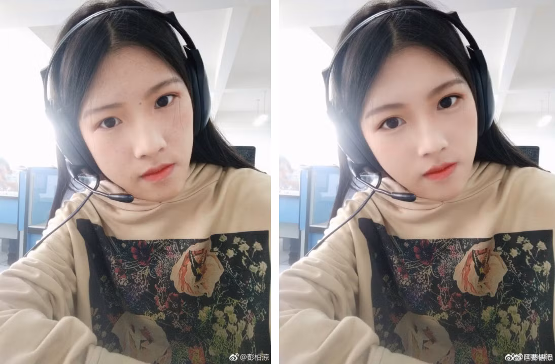 Rất khó để tìm thấy một cô gái không sử dụng phần mềm hỗ trợ tại đất nước tỷ dân. Chính vì thế, phụ nữ tại Trung Quốc thường bị chính phái mạnh tại đây tố quá phụ thuộc vào photoshop.