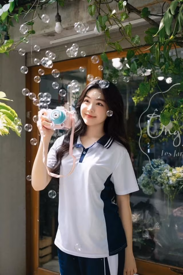 Nét đẹp trong trẻo dễ tạo thiện cảm với người đối diện.
