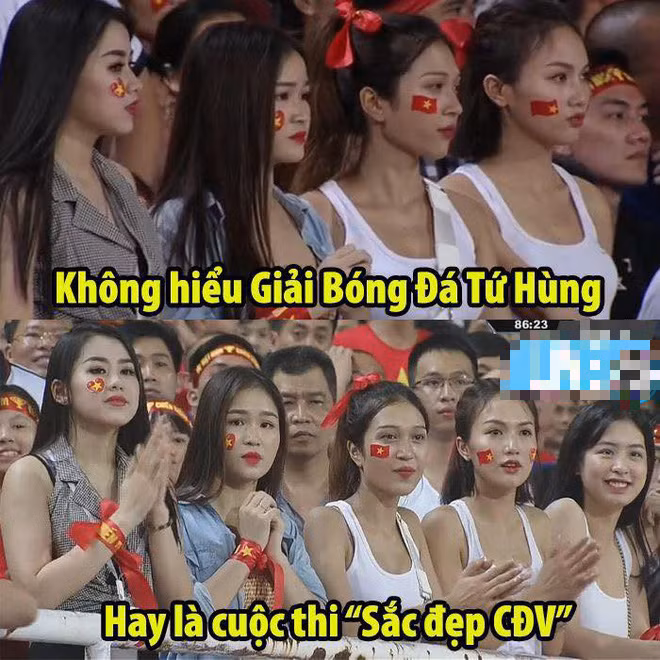Nếu ai từng chú ý thì trước đó trong một trận đấu của đội tuyển Việt Nam, Ngọc Mai đã đến sân Mỹ Đình cùng vài người bạn và cũng được camera quay đến, khiến dân mạng cực kỳ chú ý.