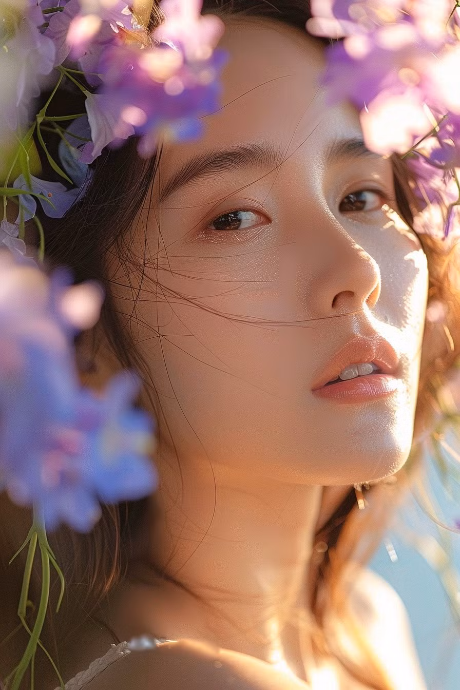 Rất nhiều chị em đã tranh thủ lúc hoa bung nở rực rỡ nhất để có một bộ ảnh sống ảo xinh đẹp.