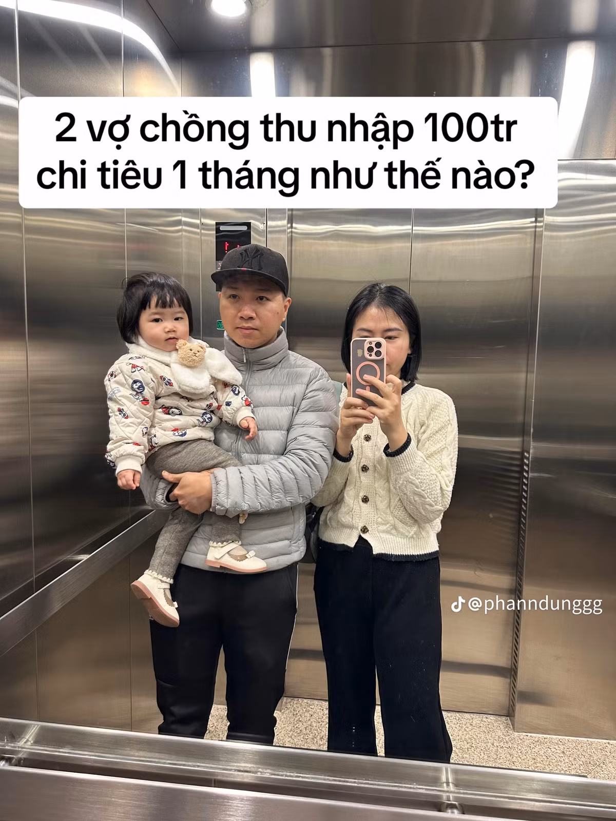 Bài đăng với tiêu đề "2 vợ chồng thu nhập 100tr mỗi tháng chi tiêu thế nào" đã thu hút rất nhiều sự quan tâm và được lên xu hướng của nền tảng Tiktok.