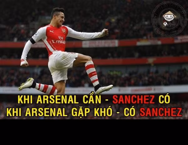 Trong trận đấu giữa Arsenal và Stoke City, Alexis Sanchez là các tên được nhắc tới nhiều nhất khi anh là người vừa kiến tạo cho đồng đội vừa ghi bàn giúp Arsenal vượt qua Stoke với tỷ số 3-0.