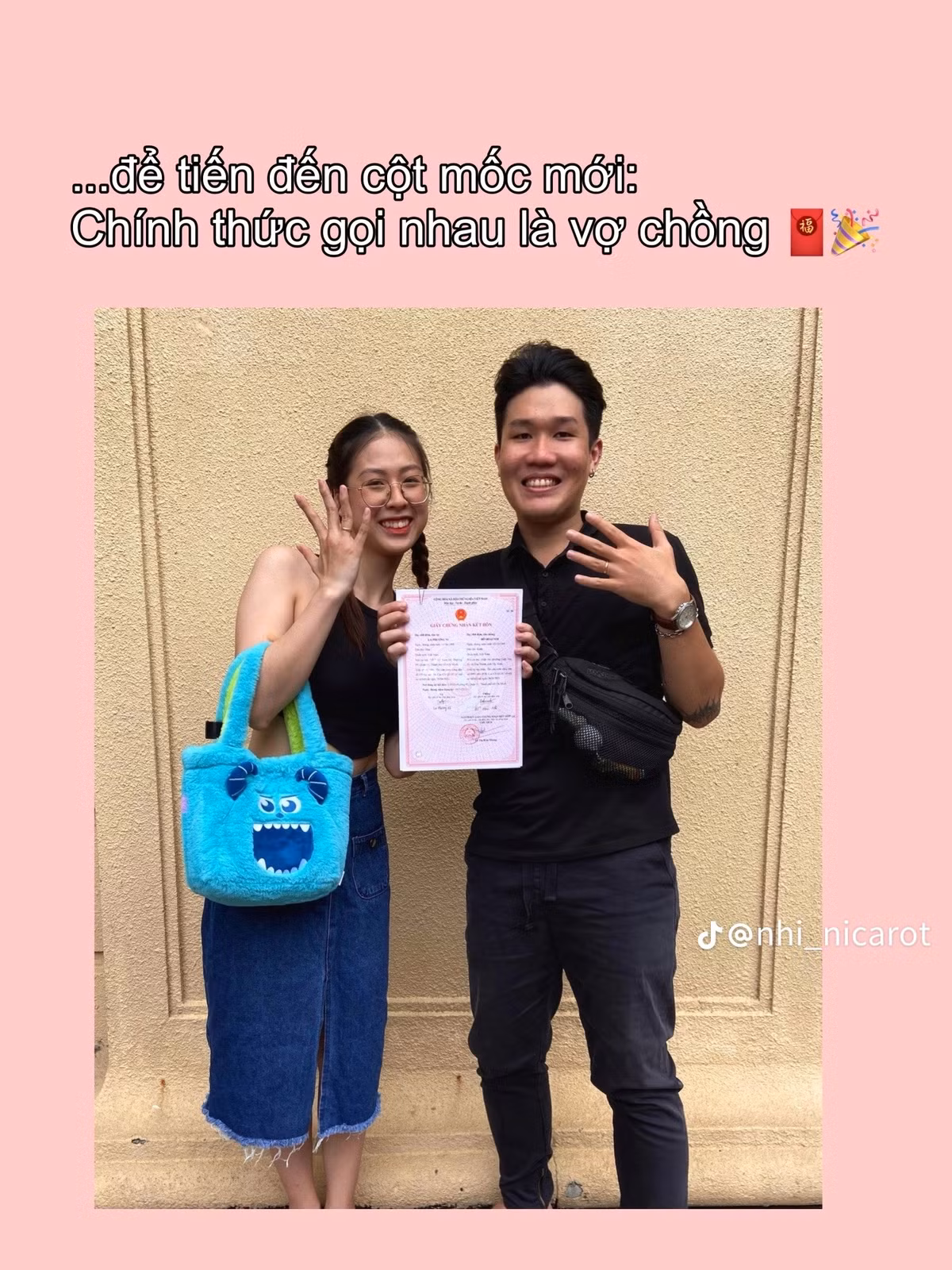 Không còn là người yêu, cả 2 đã chính thức bước vào mối quan hệ vợ chồng.