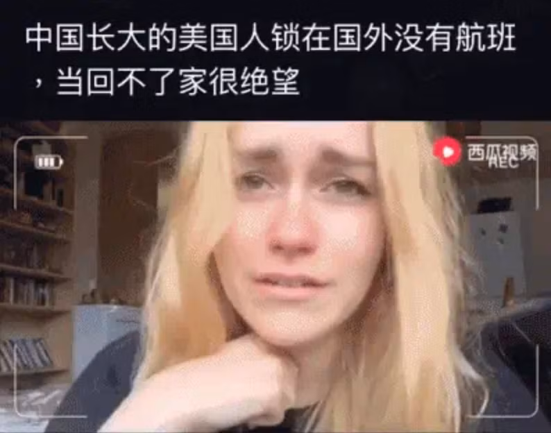 Bi ket tai Anh, co gai goc My khoc loc tren video doi ve Trung Quoc