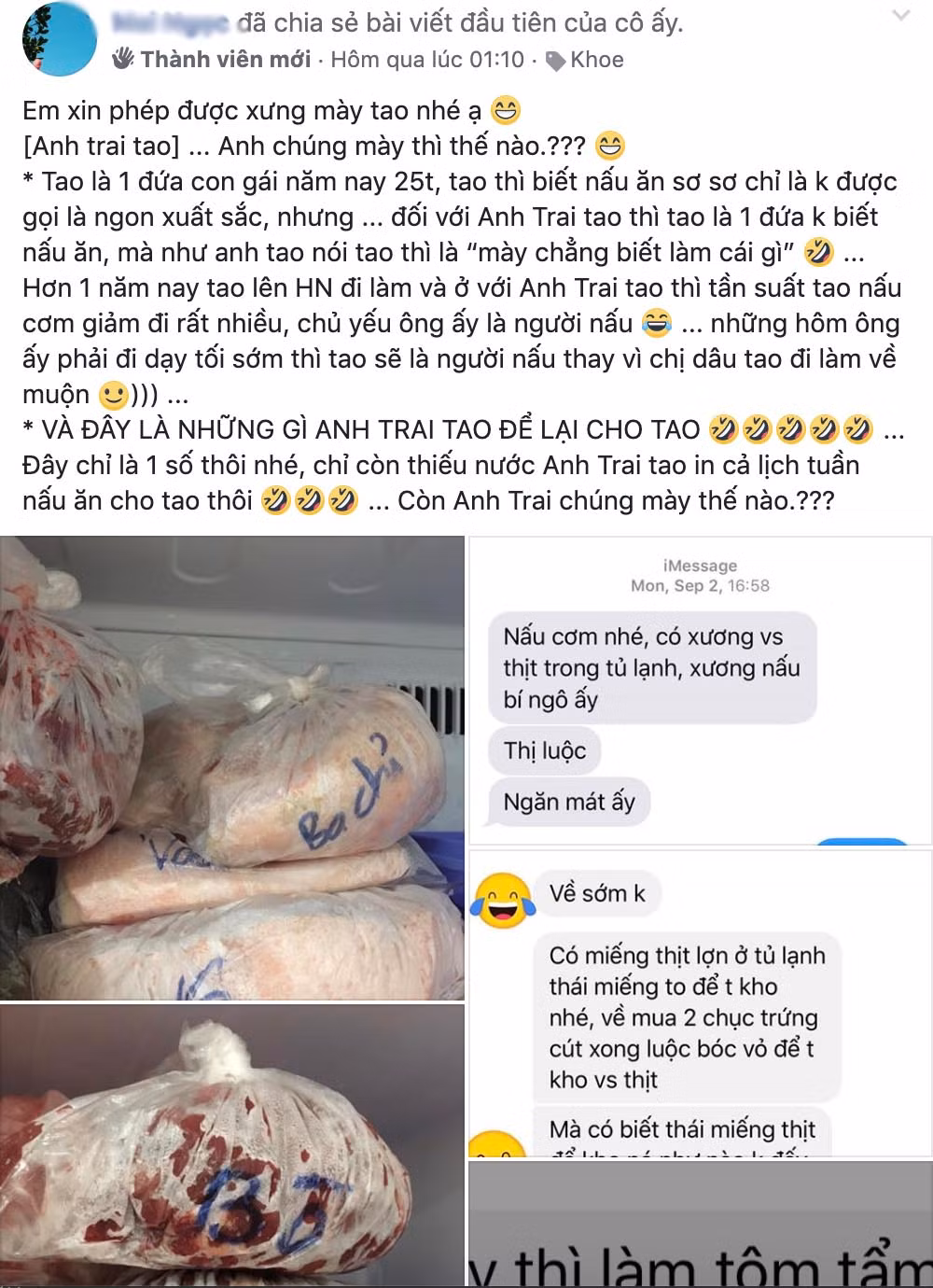 Anh trai nha nguoi ta: Khong muon em gai 25 tuoi vao bep nau com