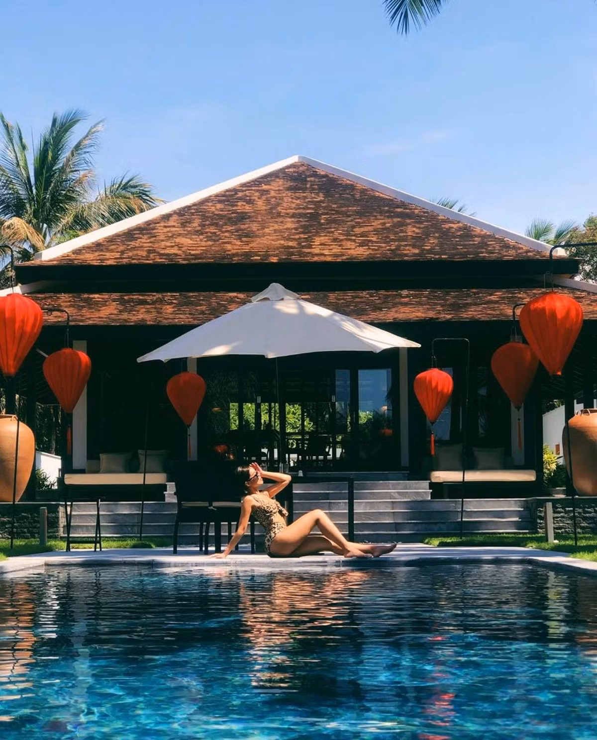 Cô nàng Tiên Nguyễn đang có những chuỗi ngày tận hưởng không khí hè ở Việt Nam sau khi khỏi COVID và thường xuyên cập nhật ảnh trên mạng xã hội.