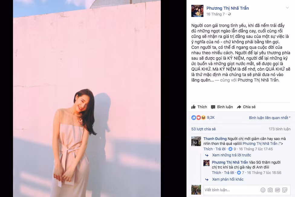 Trước scandal của bạn trai, Nhã Phương luôn giữ thái độ im lặng. Tha thứ là cách mà Nhã Phương đã lựa chọn để duy trì mối quan hệ với nam danh hài. Ảnh: FBNV