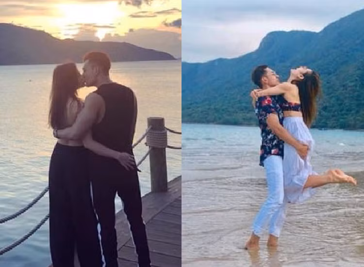 Hình ảnh ngọt ngào của Phương Trinh và bạn trai tin đồn Lý Bình.