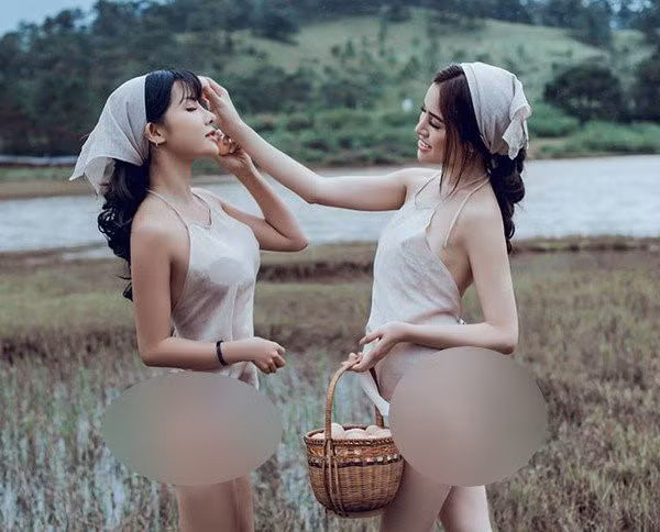 Không chỉ bị dư luận chỉ trích gay gắt khi thực hiện bộ ảnh khoe thân phản cảm, dung tục tại "Tuyệt tình cốc Đà Lạt", người đẹp 9X còn thường xuyên có những phát ngôn gây sốc. Ảnh: Tuart.