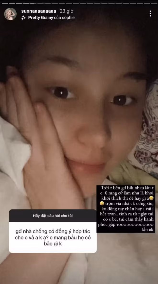 Vì chưa hề lộ bất cứ tin đồn yêu đương nào, danh tính bố đứa trẻ cũng được giấu kín khiến nhiều người càng tò mò hơn.