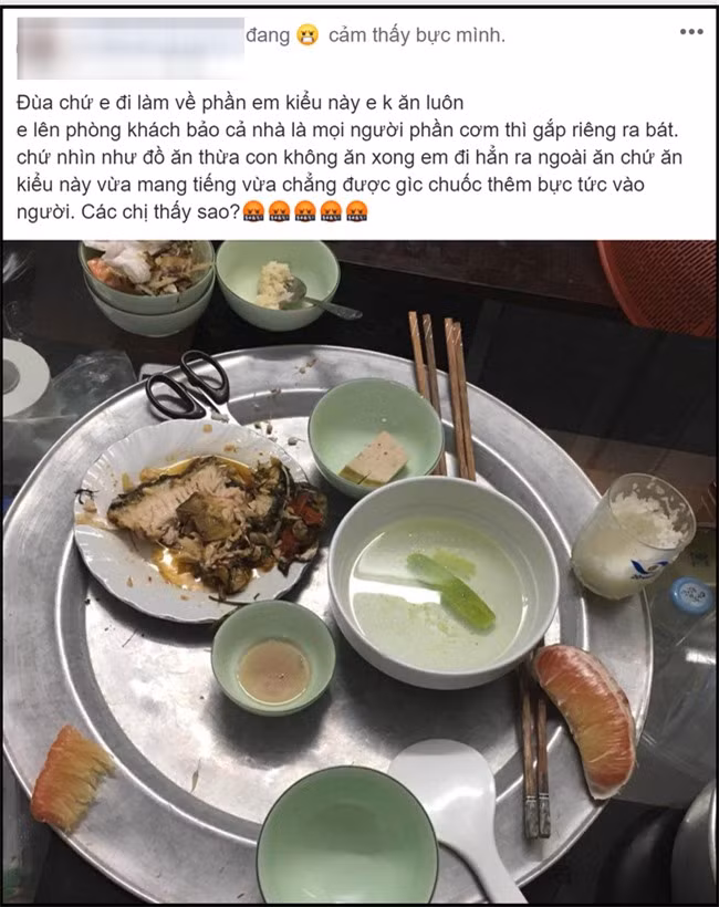 Di lam ve muon, buc xuc nha chong phan mam com nhu do thua