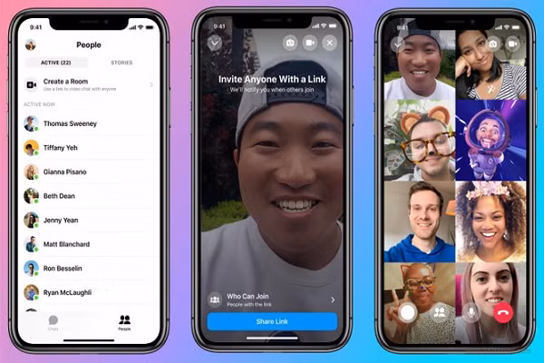 Facebook ra mat tinh nang tuong tu Zoom tren nen tang Messenger